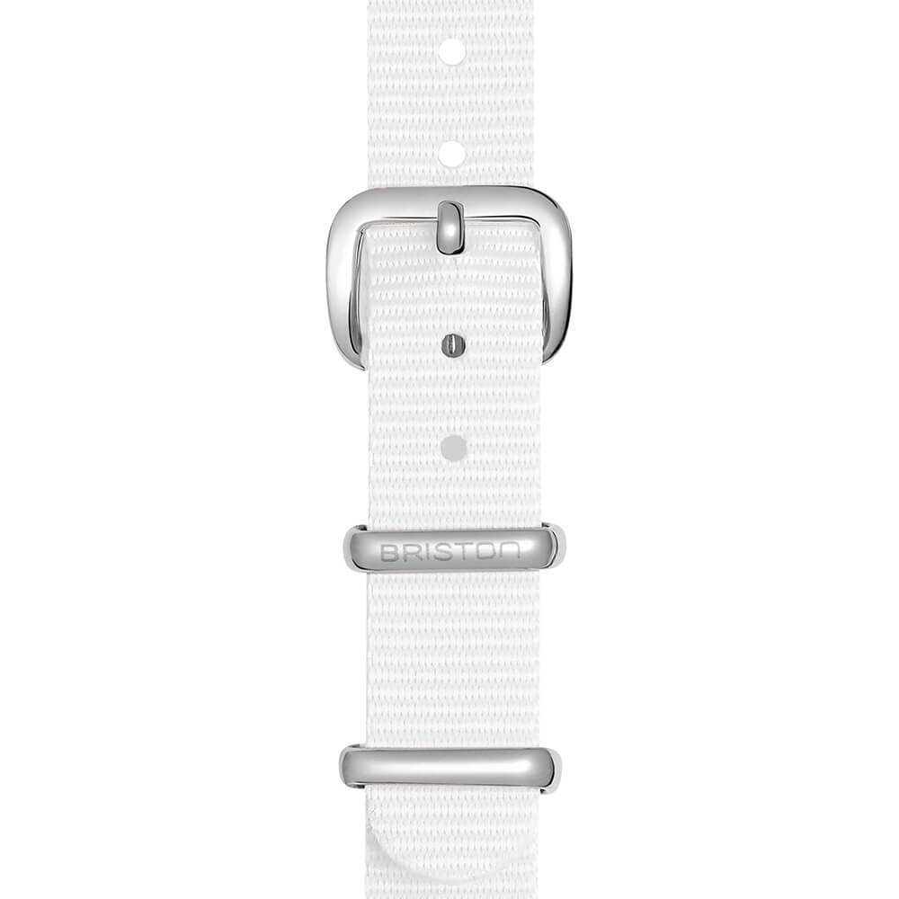 briston-bracelet-type-nato-12-mm-nylon-blanc-clubmaster-lady image 3