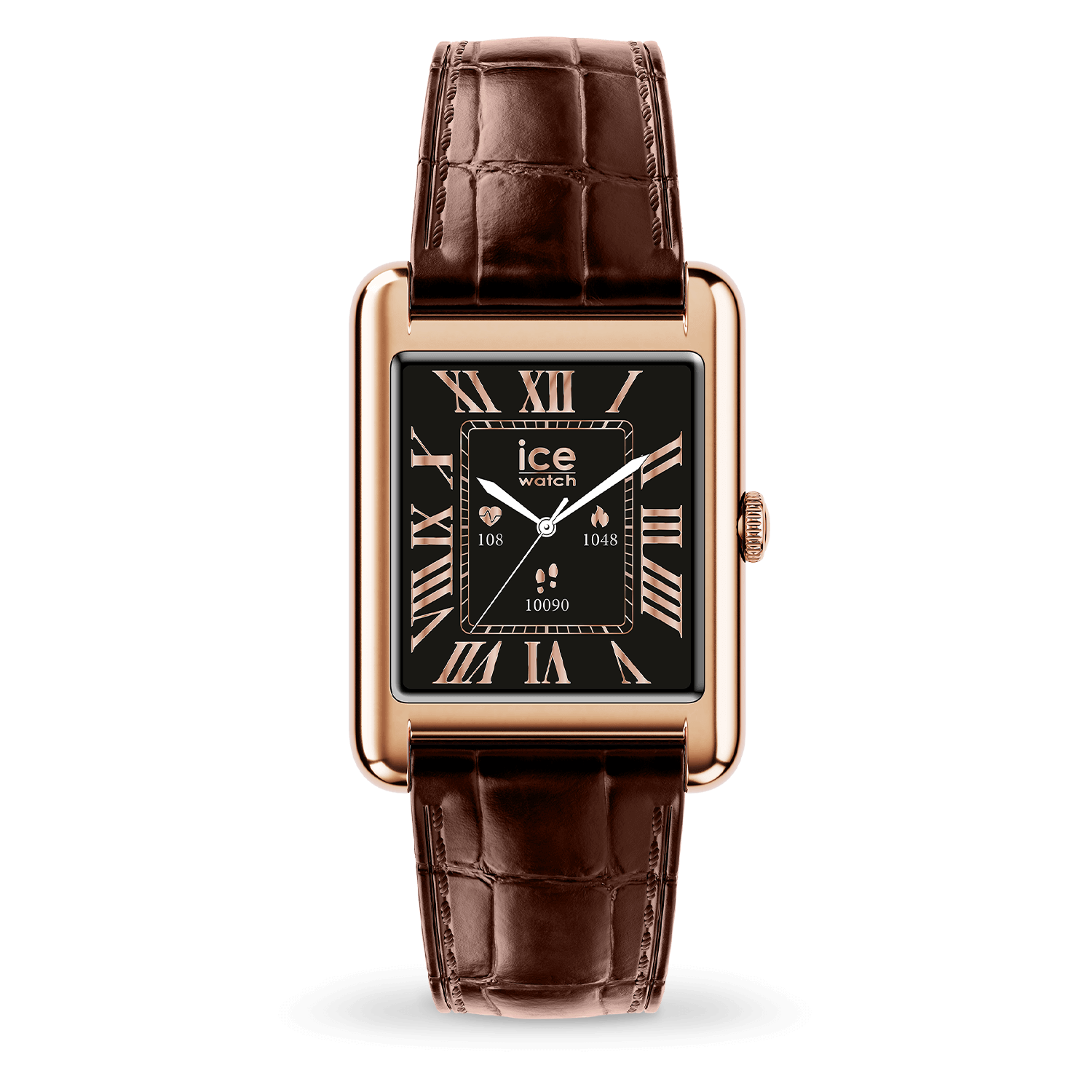 ice-watch-ice-smart-tks-2-0-montre-connect-e-rectangulaire-1-41-rose-gold-brown image 2