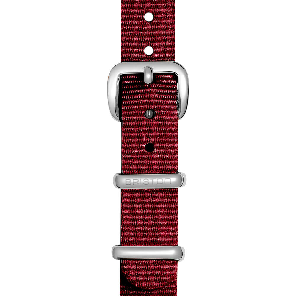 briston-bracelet-type-nato-12-mm-bordeaux-clubmaster-lady-2 image 2