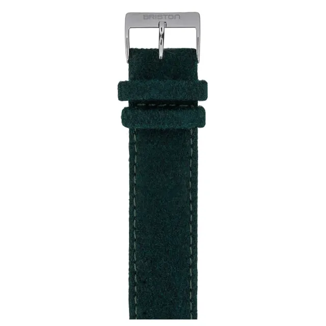 briston-clubmaster-classic-bracelet-flanelle-vert-anglais-20-mm image 1