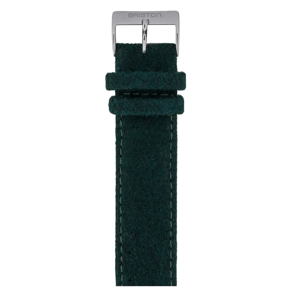 briston-clubmaster-classic-bracelet-flanelle-vert-anglais-20-mm image 1