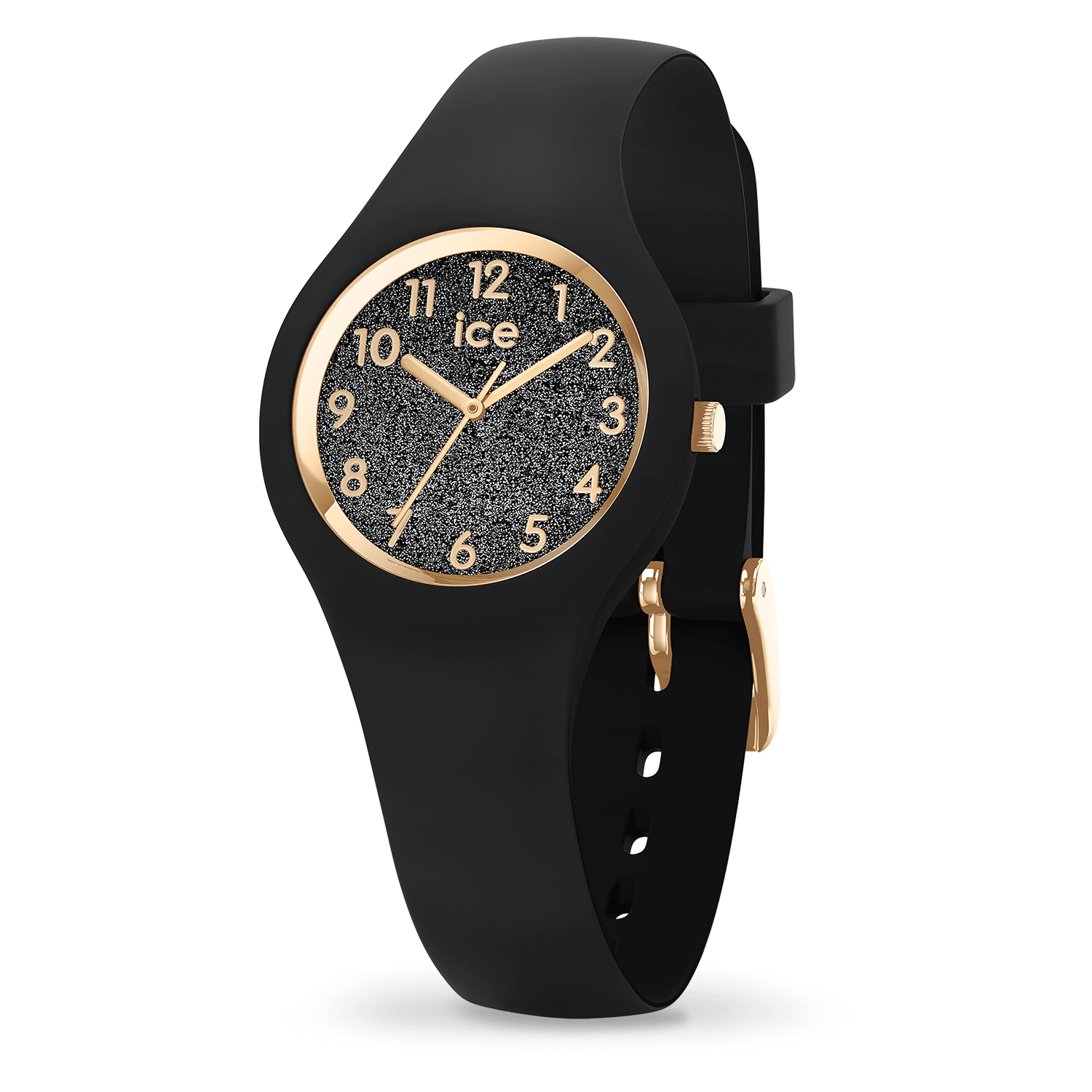 ice-watch-ice-glitter-black-montre-femme-noire-paillettes-dor-es image 1
