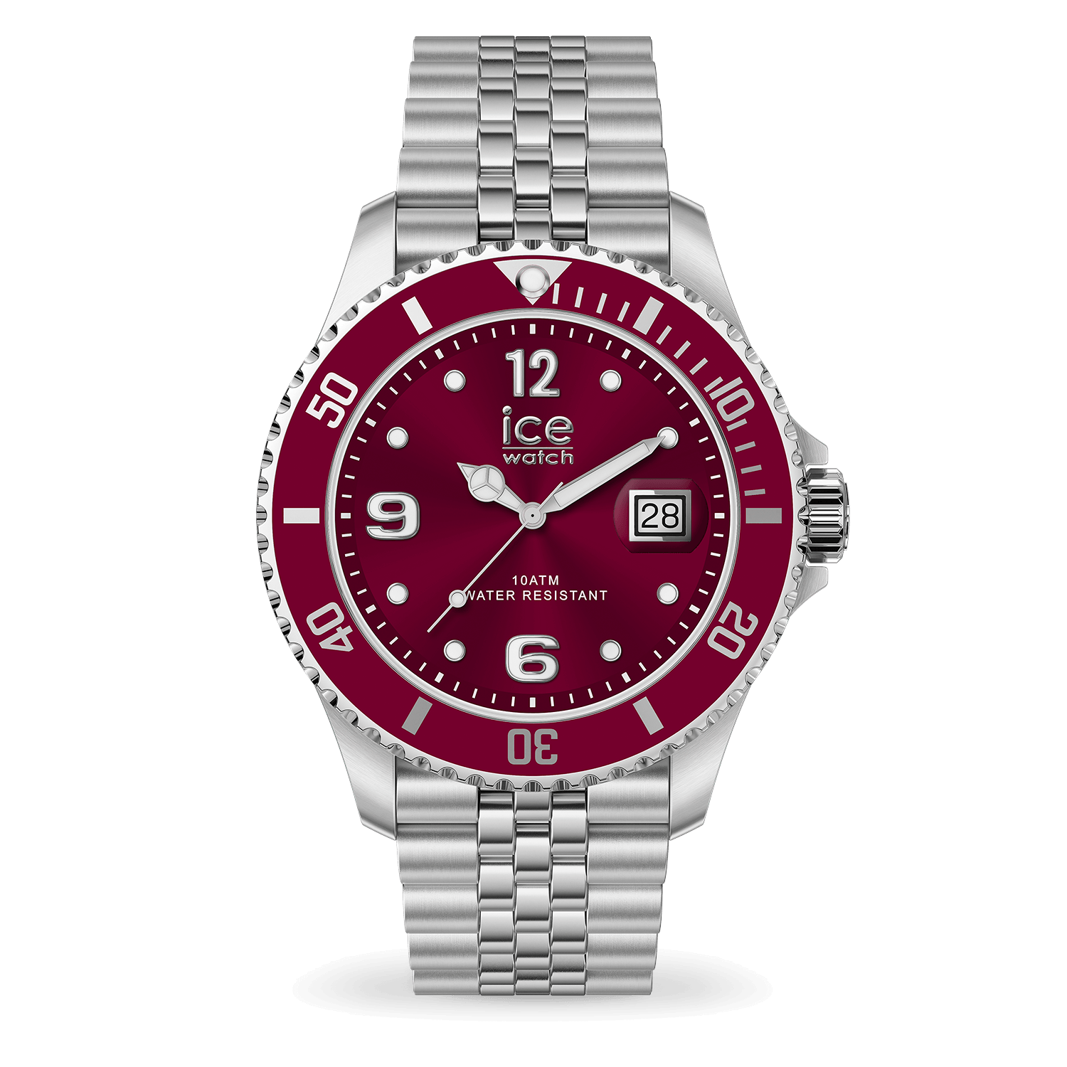 ice-watch-ice-steel-silver-bordeaux-montre-homme-acier-inoxydable image 1
