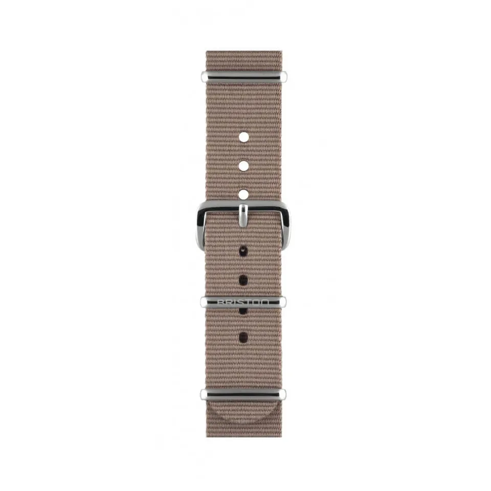 briston-bracelet-type-nato-gris-taupe-18-mm image 1