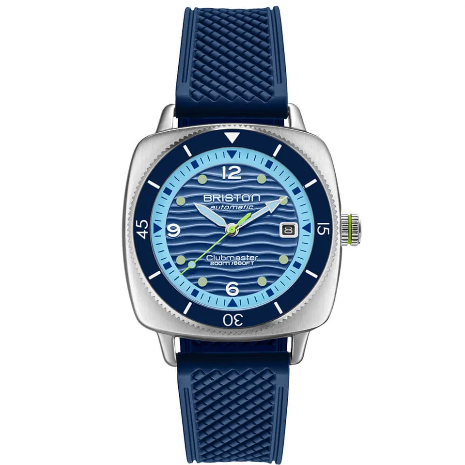 briston-clubmaster-legend-diver-ocean-hms-automatique-40-mm-acier-bleu image 1