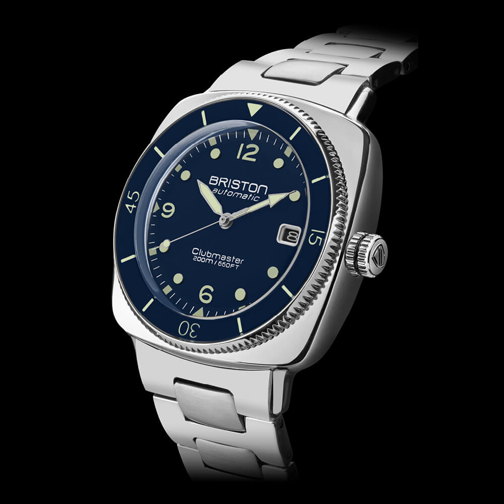 briston-clubmaster-legend-diver-montre-automatique-40-mm-acier-bleu-marine image 3