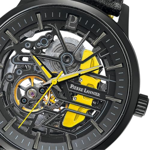 pierre-lannier-paddock-montre-homme-automatique-squelette-43-mm-cuir-noir image 5