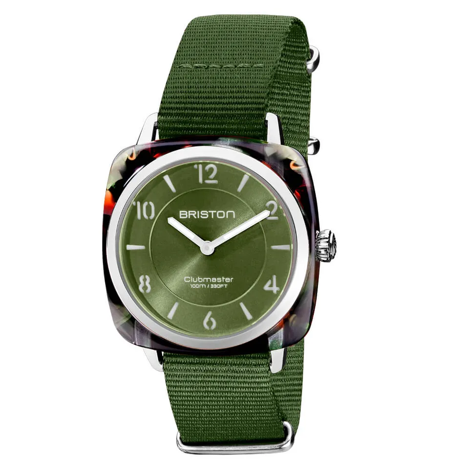 briston-clubmaster-chic-hm-montre-quartz-36-mm-vert-olive image 1
