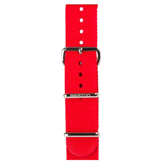 briston-clubmaster-classic-bracelet-type-nato-rouge-20-mm image 1