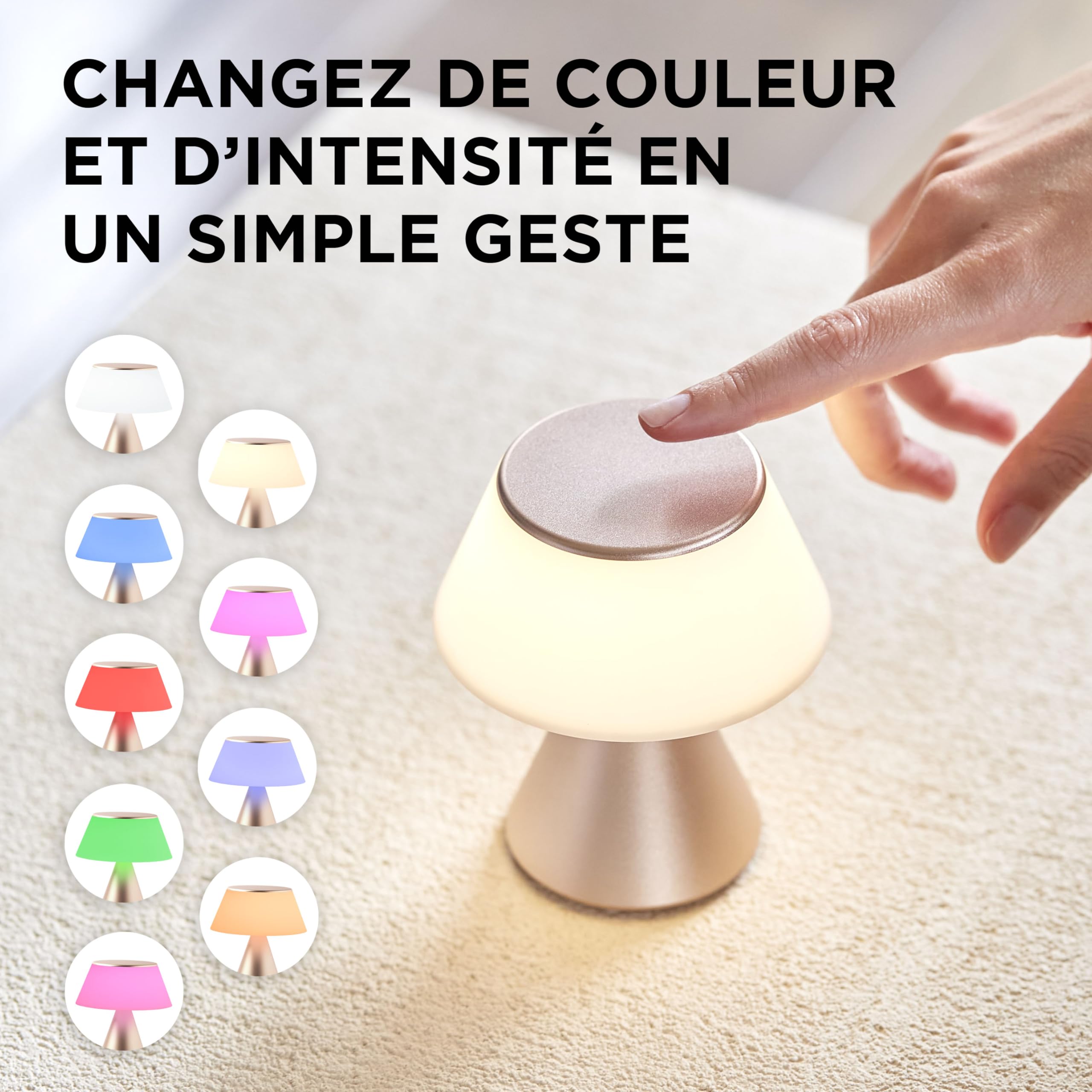 lexon-luma-m-lampe-de-bureau-led-sans-fil-tactile-m-tal-9-couleurs-easysync image 3
