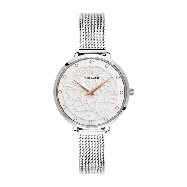 pierre-lannier-040j608-montre-femme-quartz-33-mm-acier-inoxydable-gris image 1