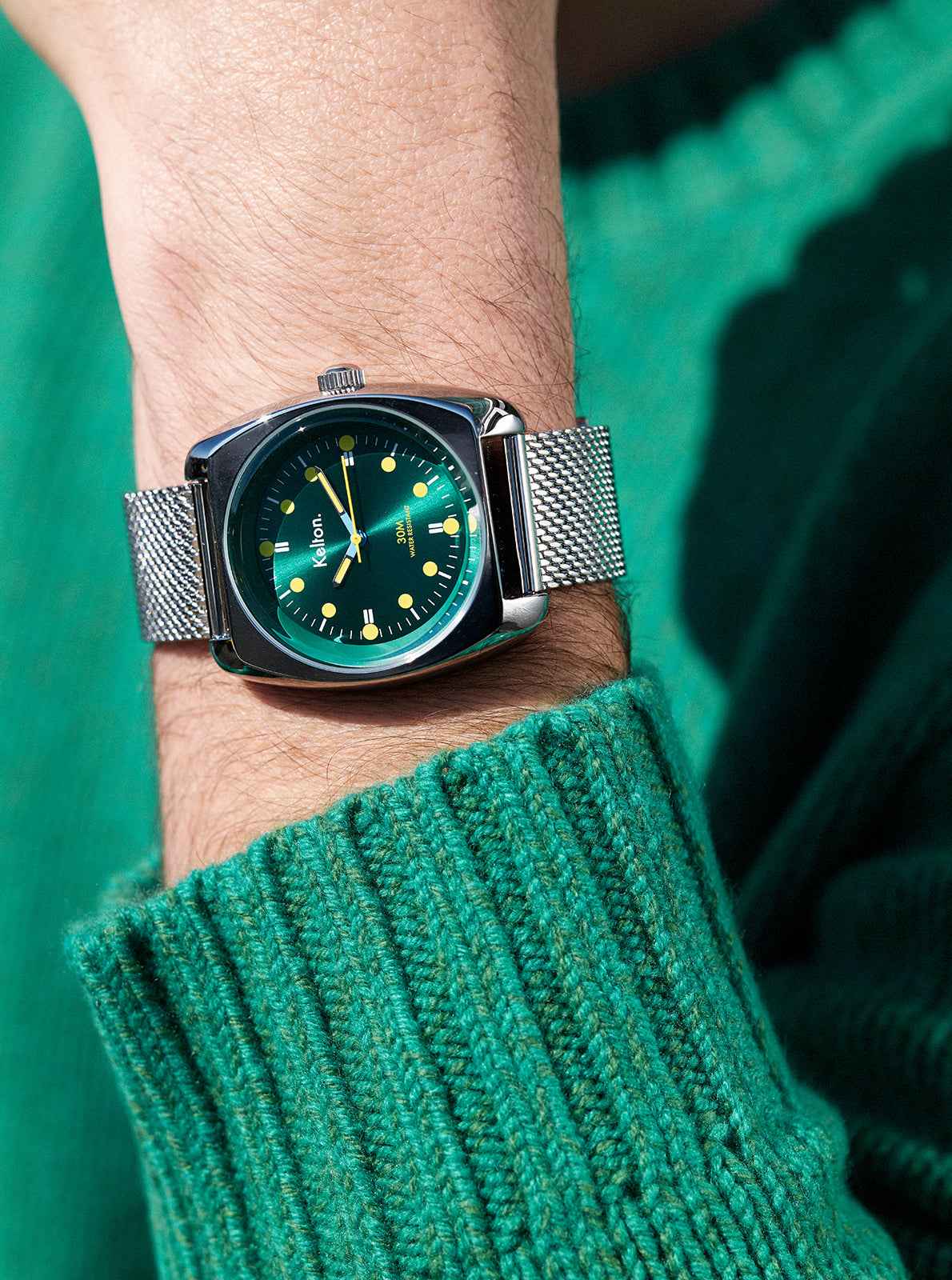 kelton-rc2-vert-jaune-mesh-montre-course image 2