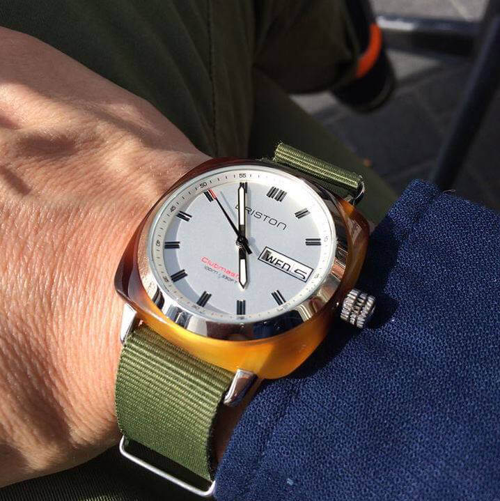 briston-clubmaster-sport-hms-42-mm-quartz-blanc-caille image 2