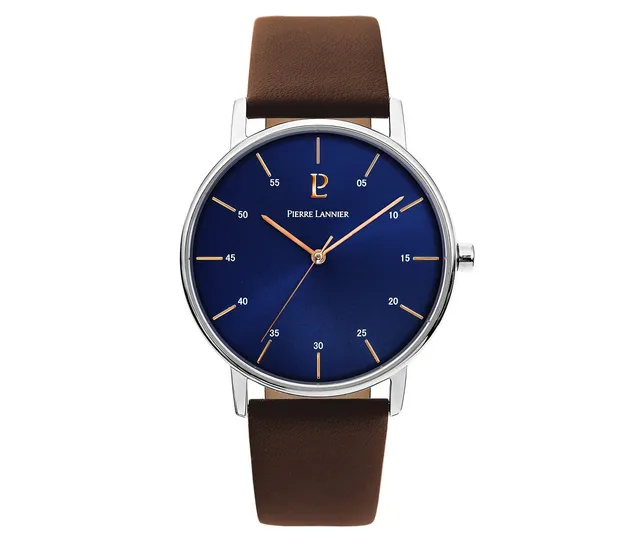 pierre-lannier-202j164-montre-homme-analogique-quartz-bo-tier-39-mm-bracelet-cui image 1