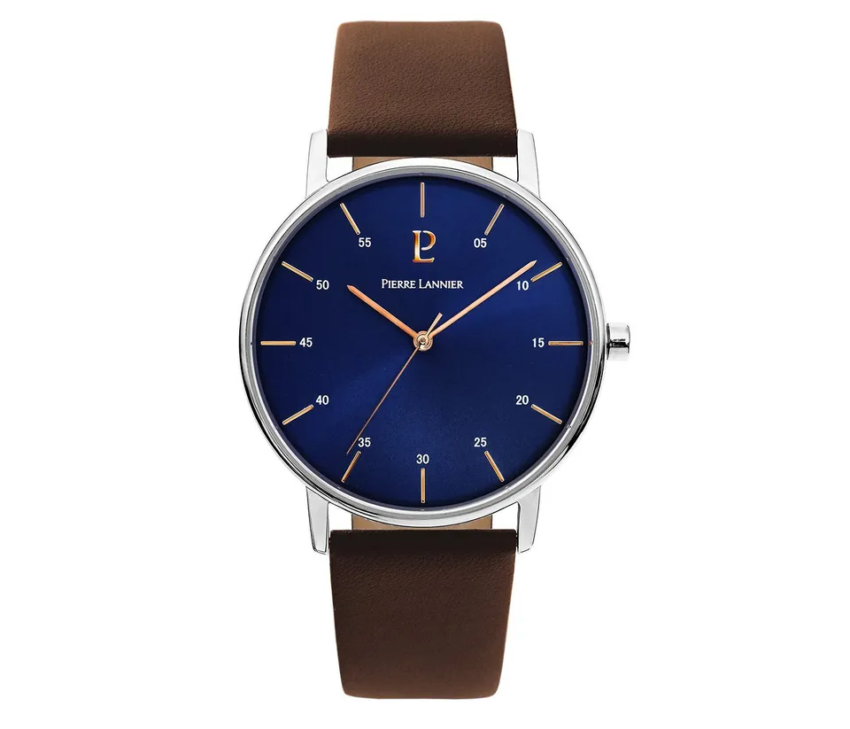 pierre-lannier-202j164-montre-homme-analogique-quartz-bo-tier-39-mm-bracelet-cui image 1