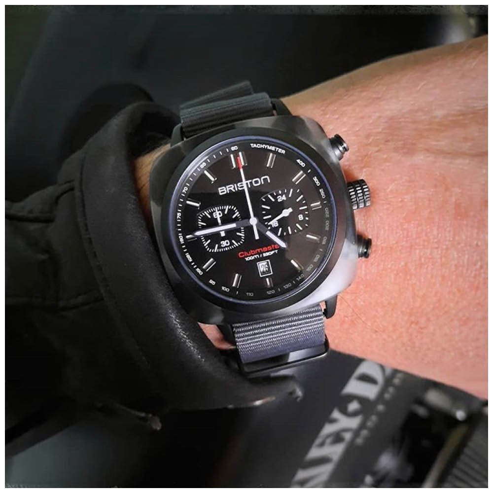 briston-clubmaster-sport-chrono-alpine-hunter-42-mm-noir-mat image 3