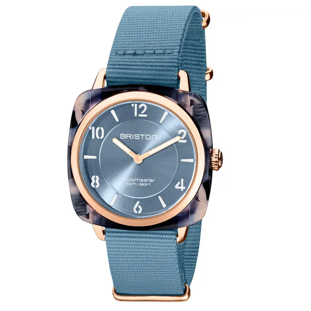 briston-clubmaster-chic-36-mm-gold-bleu-glacier-hm image 1