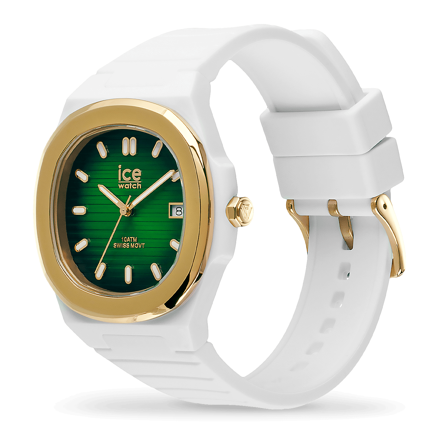 ice-watch-ice-power-pw7-montre-silicone-blanc-vert-lunette-dor-e image 2