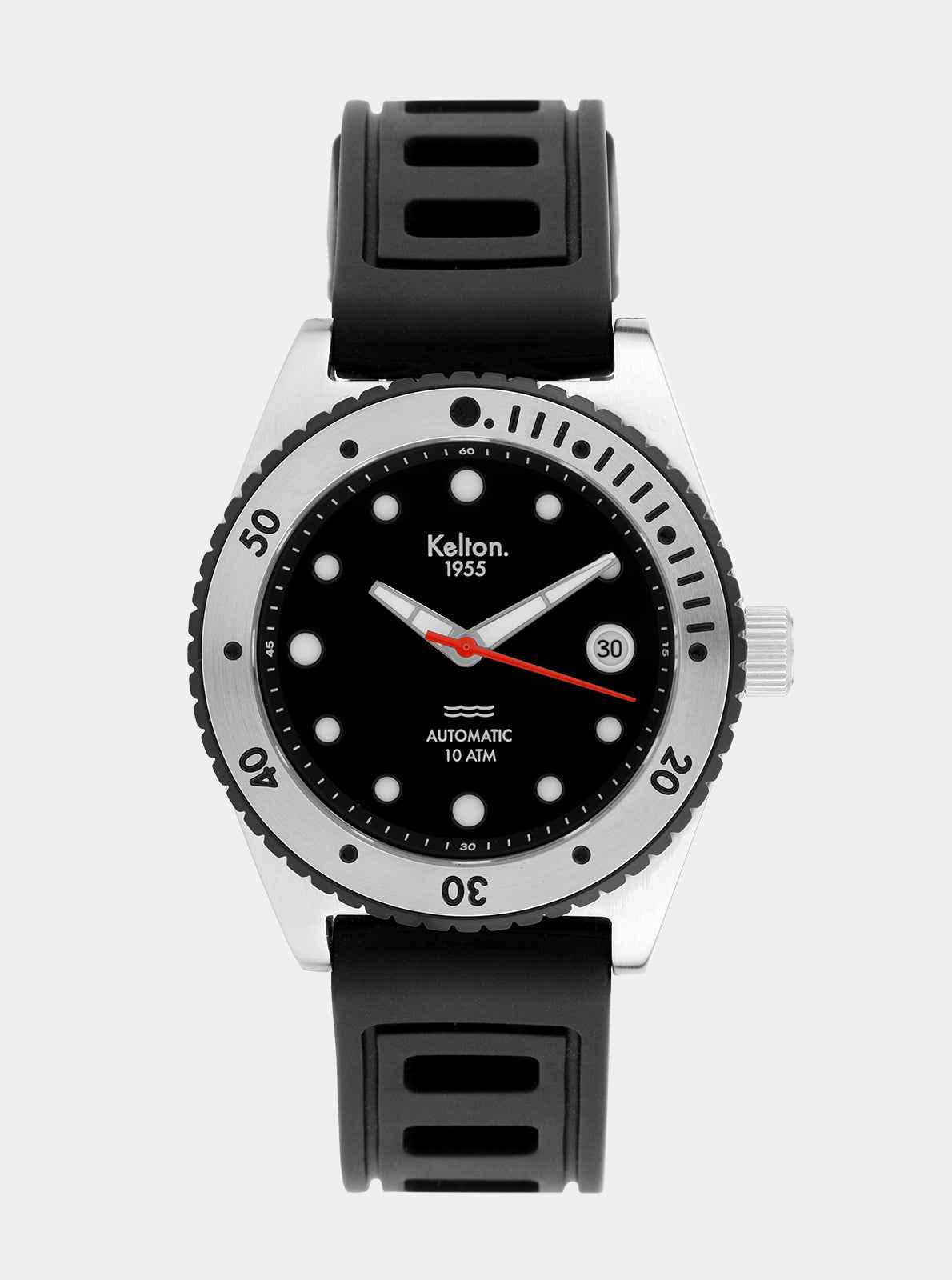 kelton-1955-montre-10-atm-ii-acier-bross-bracelet-isofrane-fkm image 1