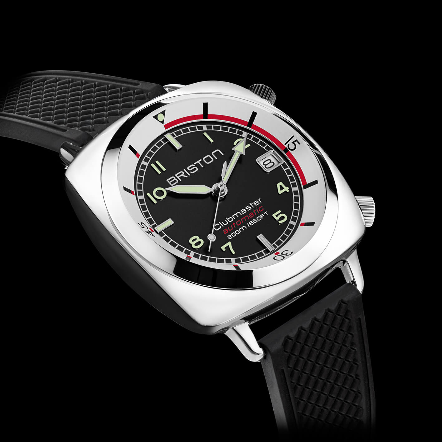 briston-clubmaster-legend-compressor-automatique-42-mm-acier-noir image 2