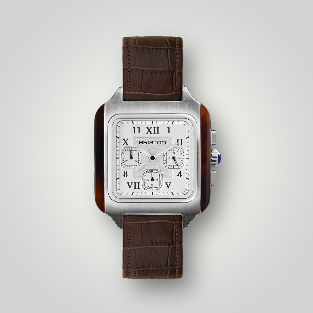 briston-clubmaster-classic-bracelet-cuir-luxury-20-mm-marron-mat image 2