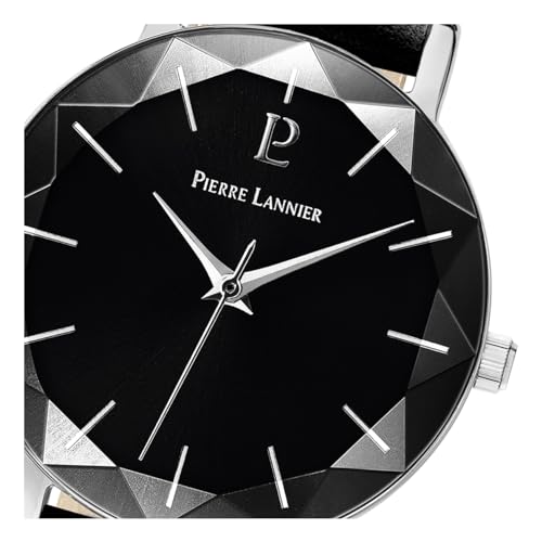 pierre-lannier-multiples-009m633-montre-femme-acier-et-cuir-noir image 8