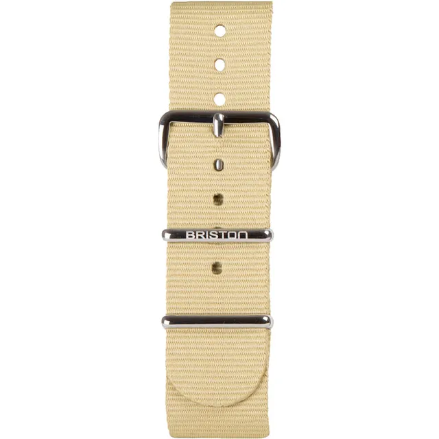 briston-bracelet-nato-nylon-20-mm-vanille-chocolat image 1