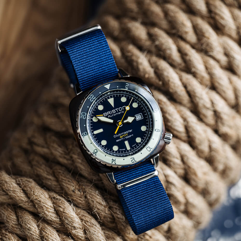 briston-clubmaster-diver-pro-gmt-bleu-marine-44-mm-automatic image 2