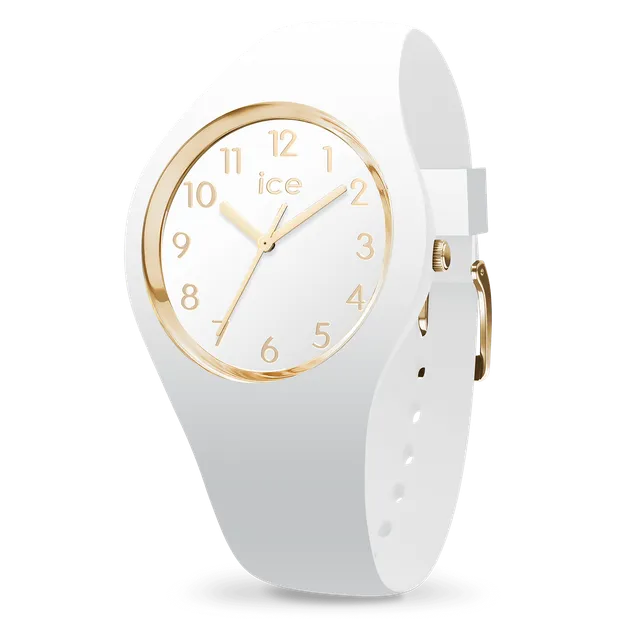 ice-watch-ice-glam-white-gold-montre-femme-blanche-et-dor-e image 1