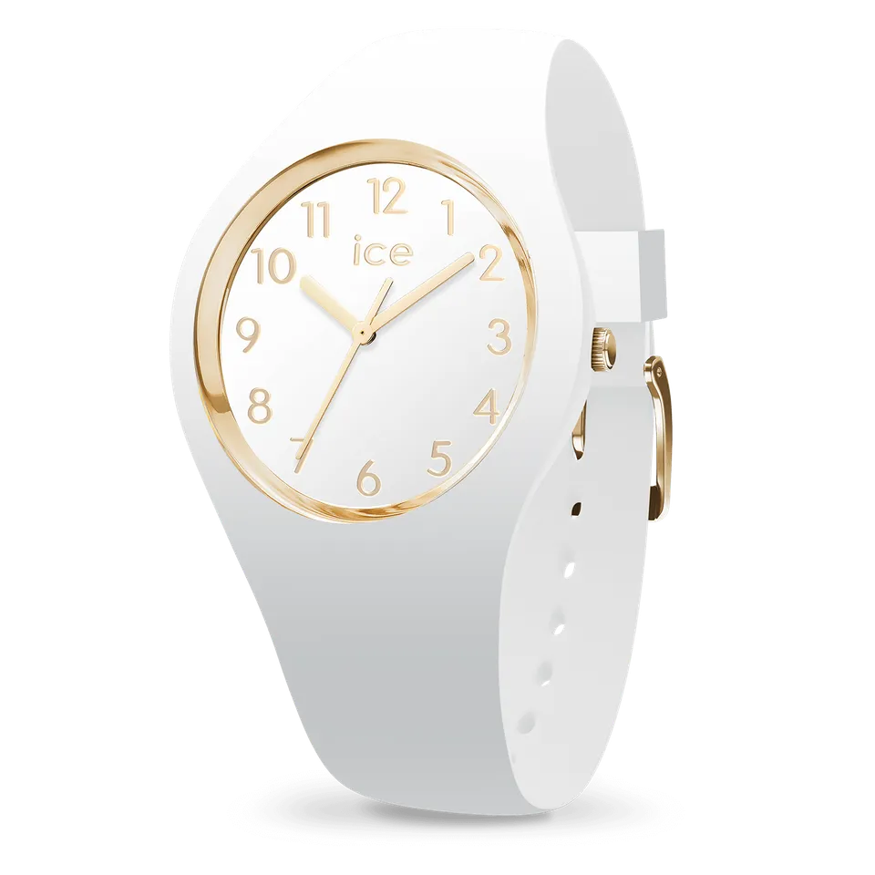 ice-watch-ice-glam-white-gold-montre-femme-blanche-et-dor-e image 1