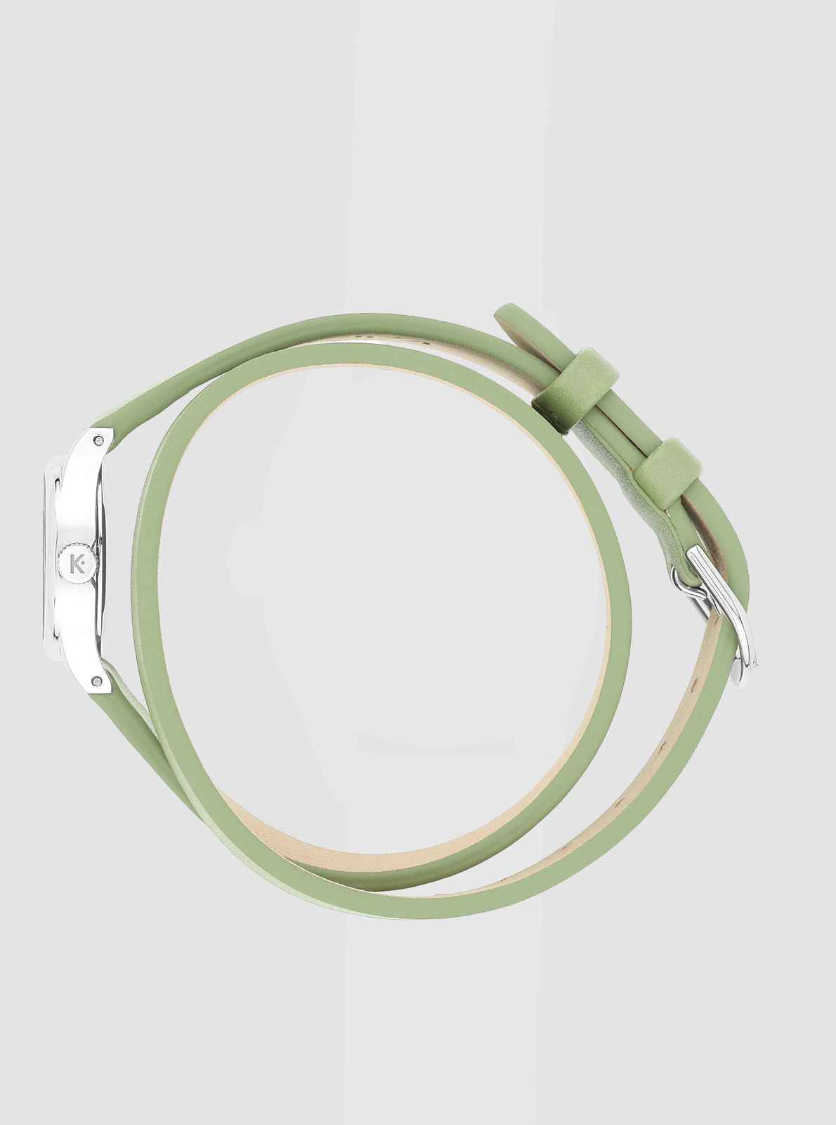 kelton-minicolo-sauge-montre-bijou-double-tour-cuir image 5