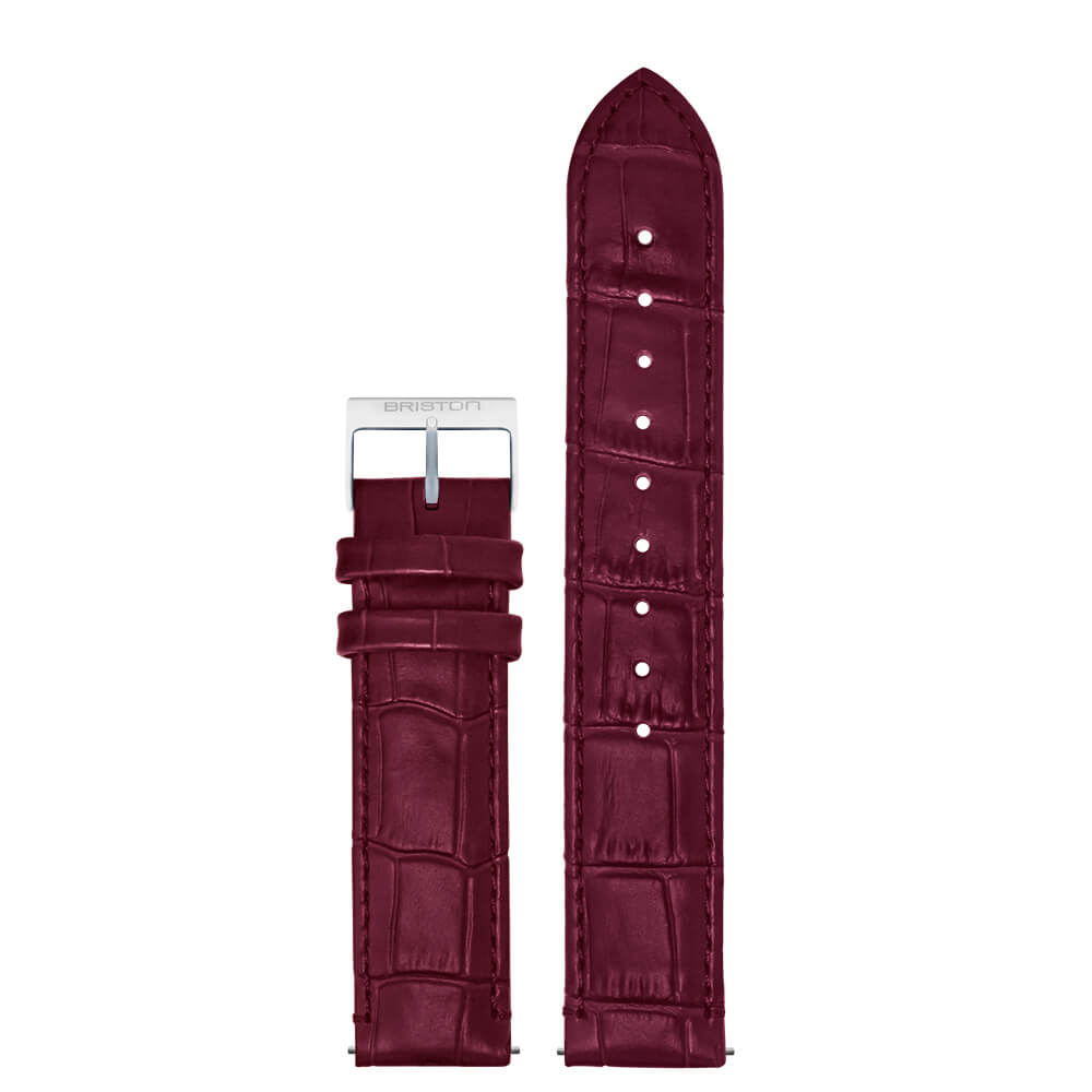 briston-bracelet-cuir-luxury-18-mm-bordeaux-mat-2 image 1