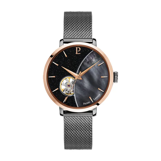 pierre-lannier-c-leste-montre-automatique-37-mm-acier-inoxydable-3-atm image 1
