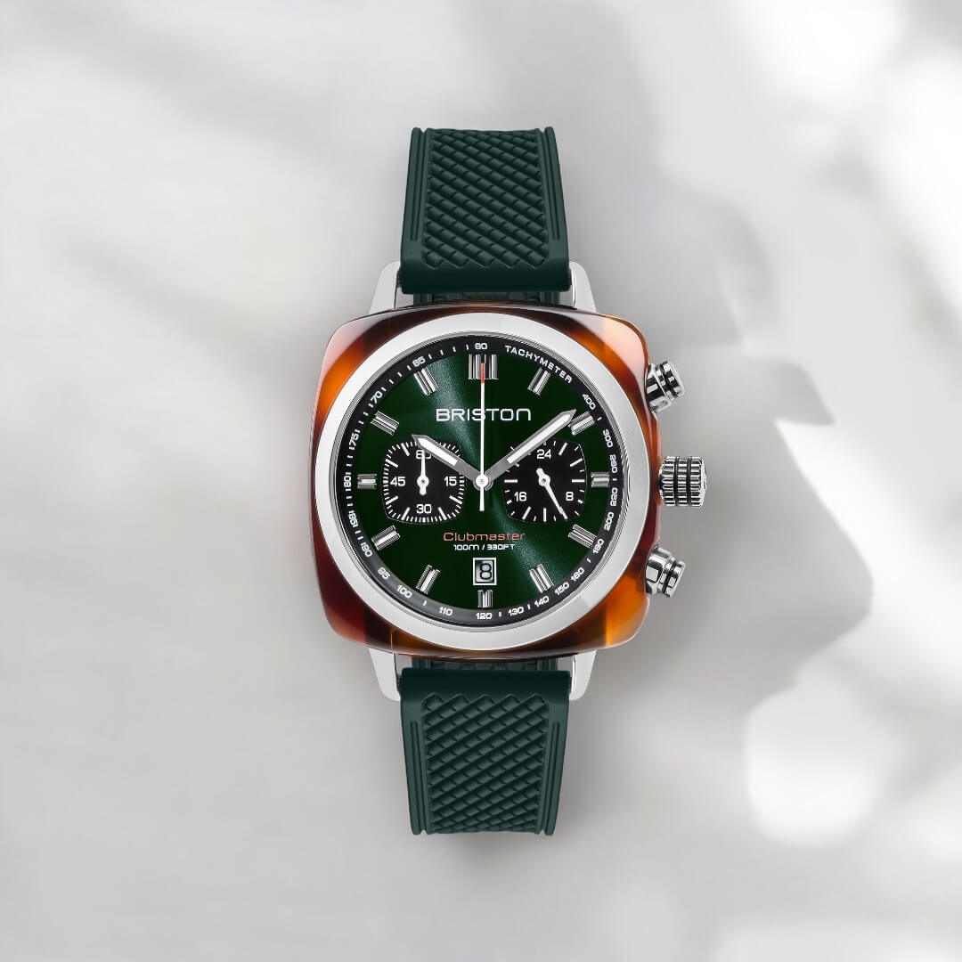 briston-bracelet-rubber-fkm-vert-anglais-20-mm image 2