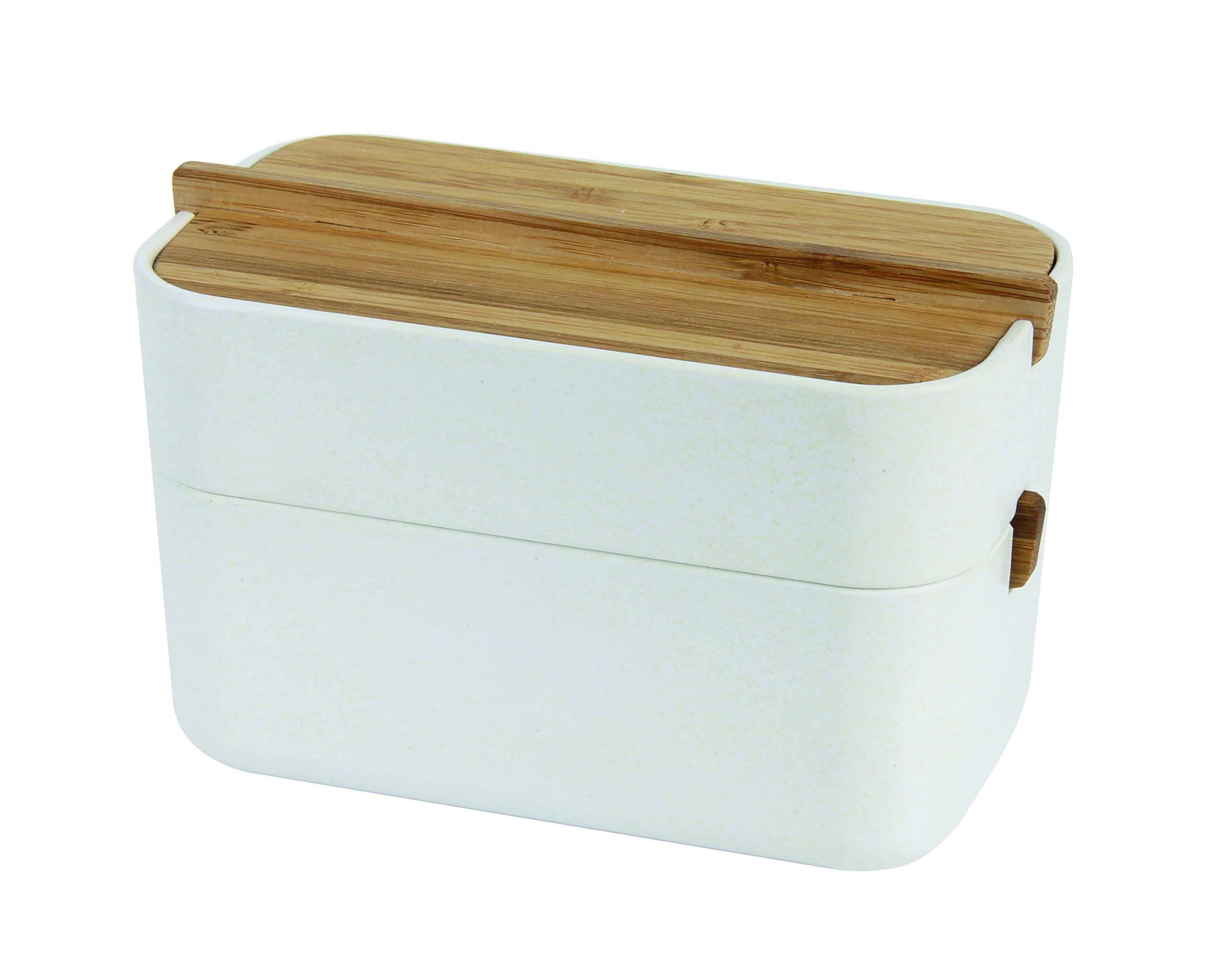 lexon-lh42n-bo-te-salle-de-bain-bambou-blanc-15-4-cm image 1