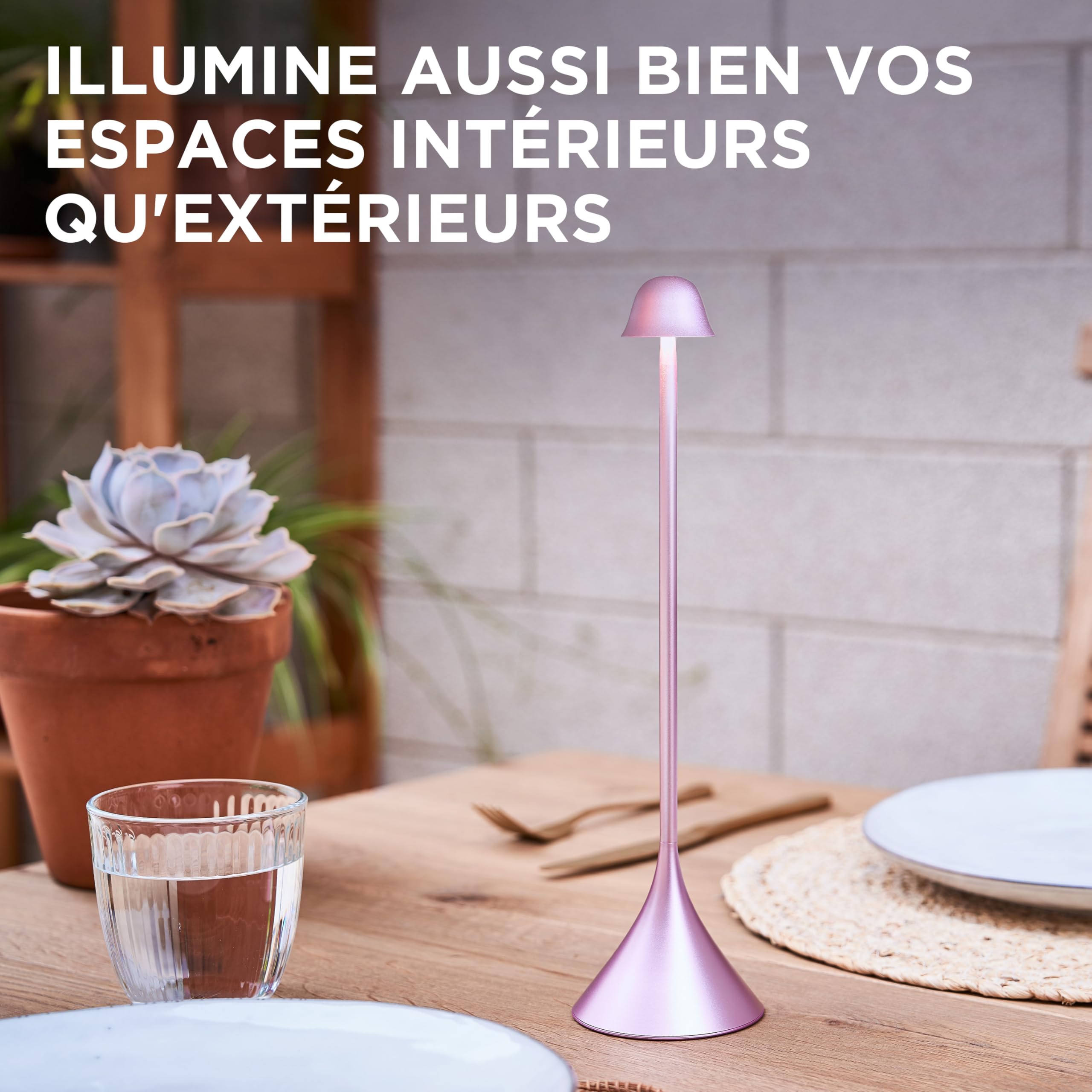 lexon-steli-lampe-de-table-tactile-led-synchronisable-rose-p-le-rechargeable-usb image 6