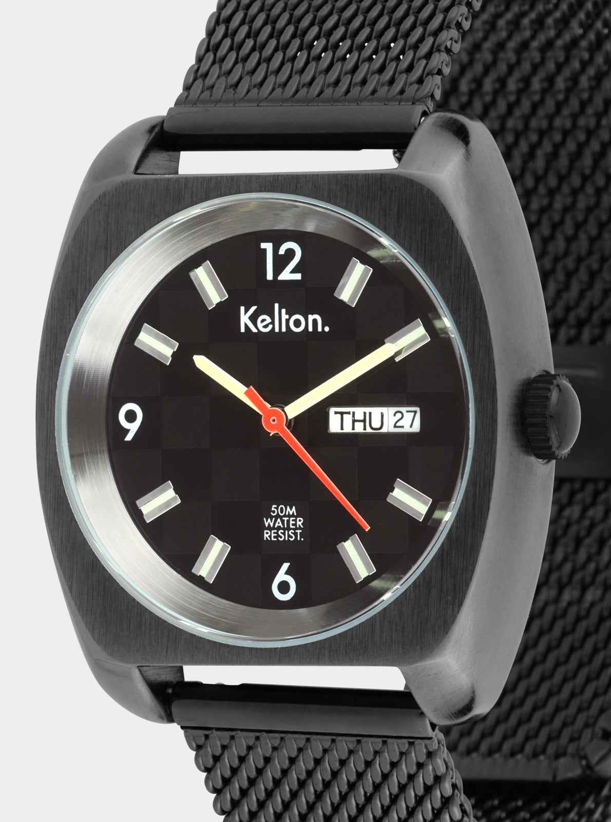 kelton-rc-22-montre-damier-mesh-acier-jour-date-miyota-2105 image 4