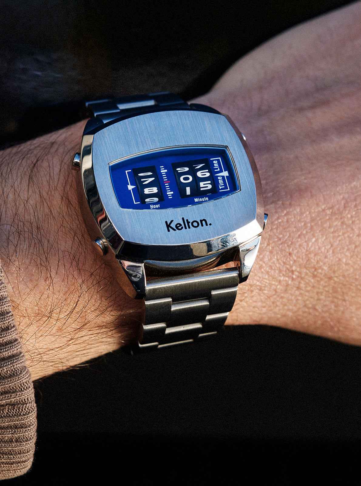 kelton-millenium-bleu-montre-homme-rouleaux image 2