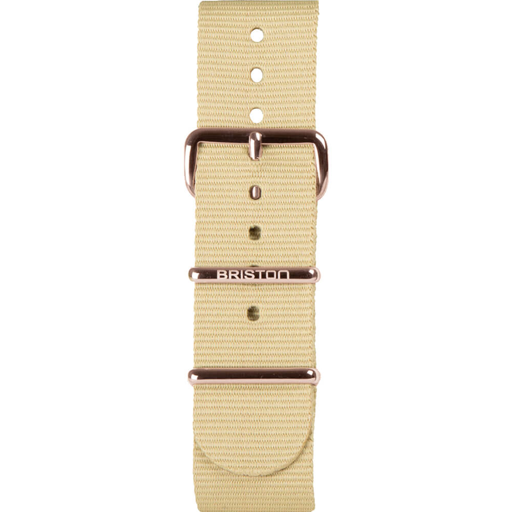 briston-bracelet-nato-nylon-20-mm-vanille-chocolat image 2