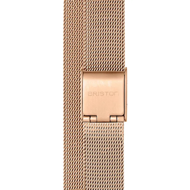 briston-bracelet-maille-milanaise-double-tour-12-mm-or-rose image 1