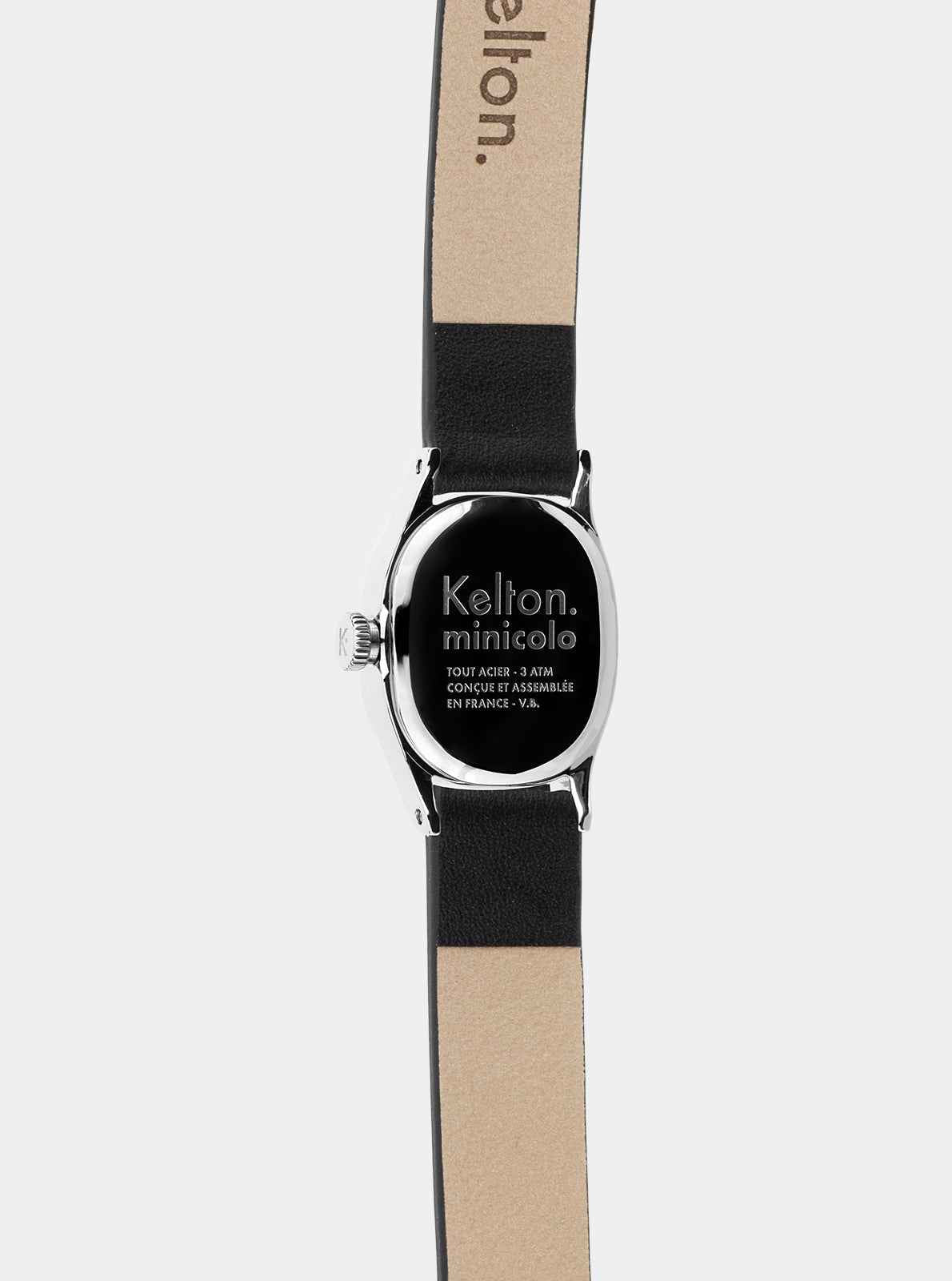 kelton-minicolo-montre-bijou-noire-bo-tier-ellipso-de-bracelet-double-tour image 6