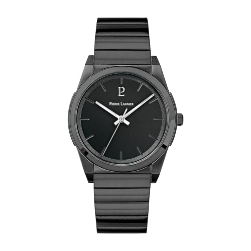 pierre-lannier-candide-noire-38-mm-acier-inoxydable-3-atm-montre-quartz image 6