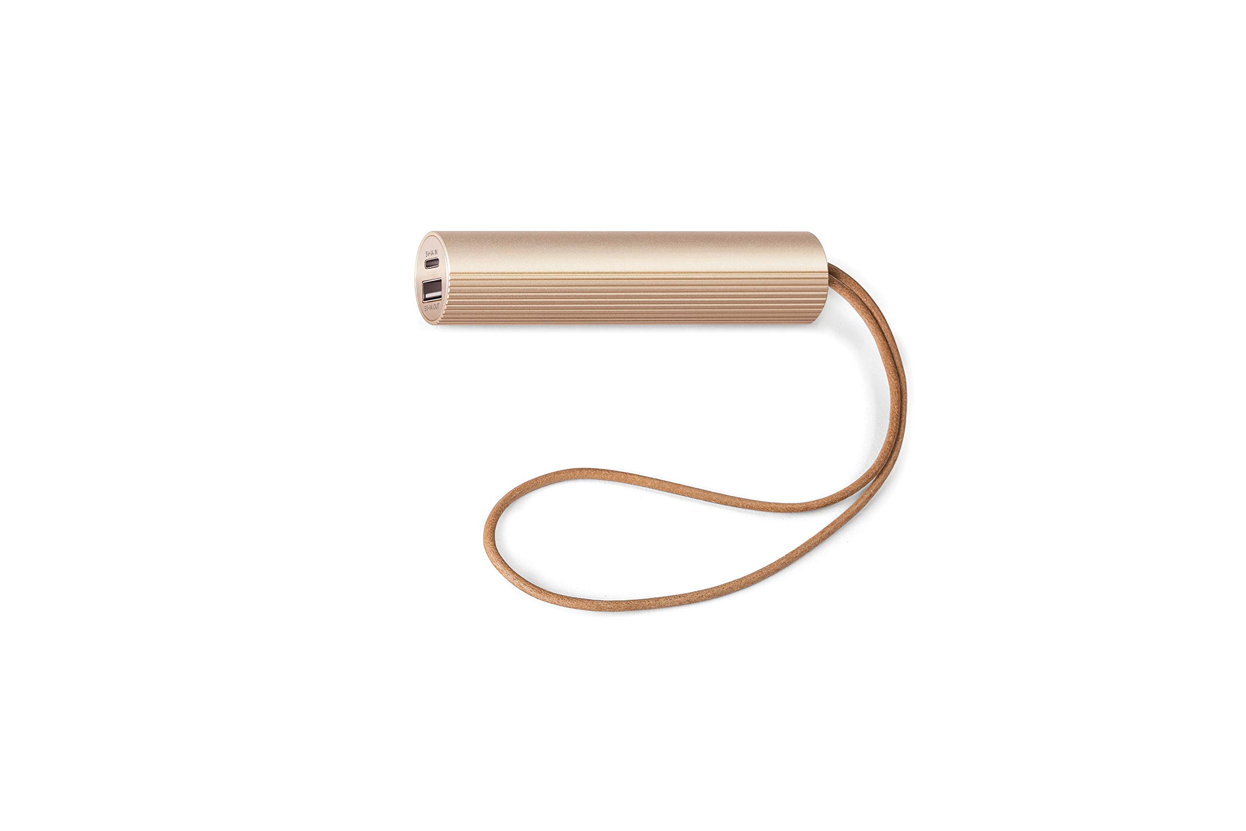 lexon-fine-tube-batterie-externe-3000-mah-dor-e-usb-a-usb-c image 1