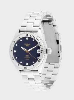 kelton-1955-mini-montre-plong-e-bleu-marine-34-mm-20-atm image 2