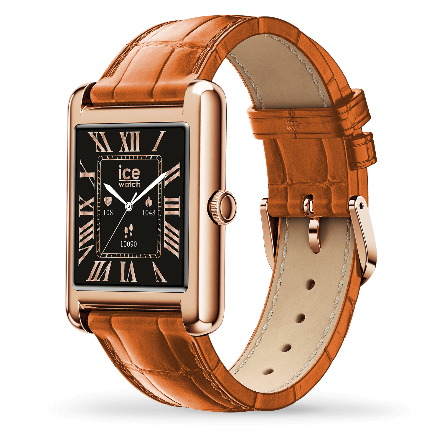ice-watch-ice-smart-tks-2-0-rectangulaire-1-41-rose-gold-cognac-montre-connect-e image 3
