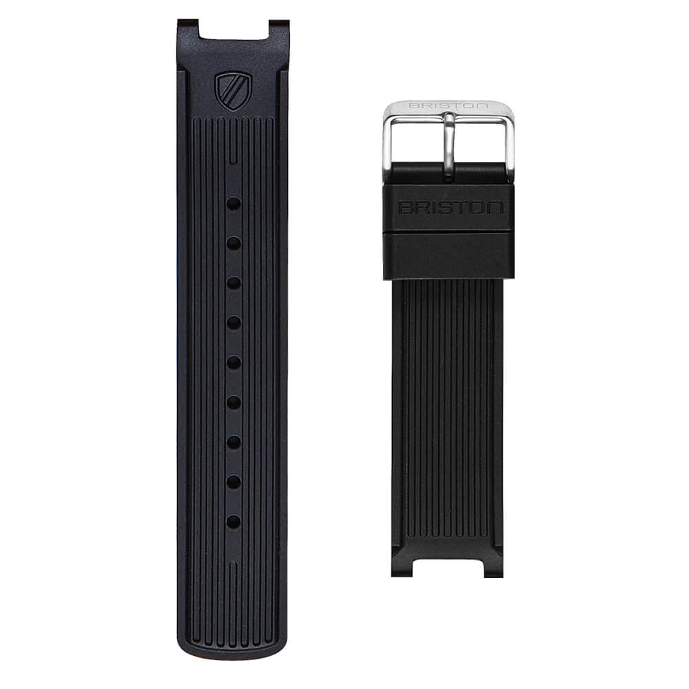 briston-bracelet-rubber-urban-noir-20-mm-caoutchouc image 1