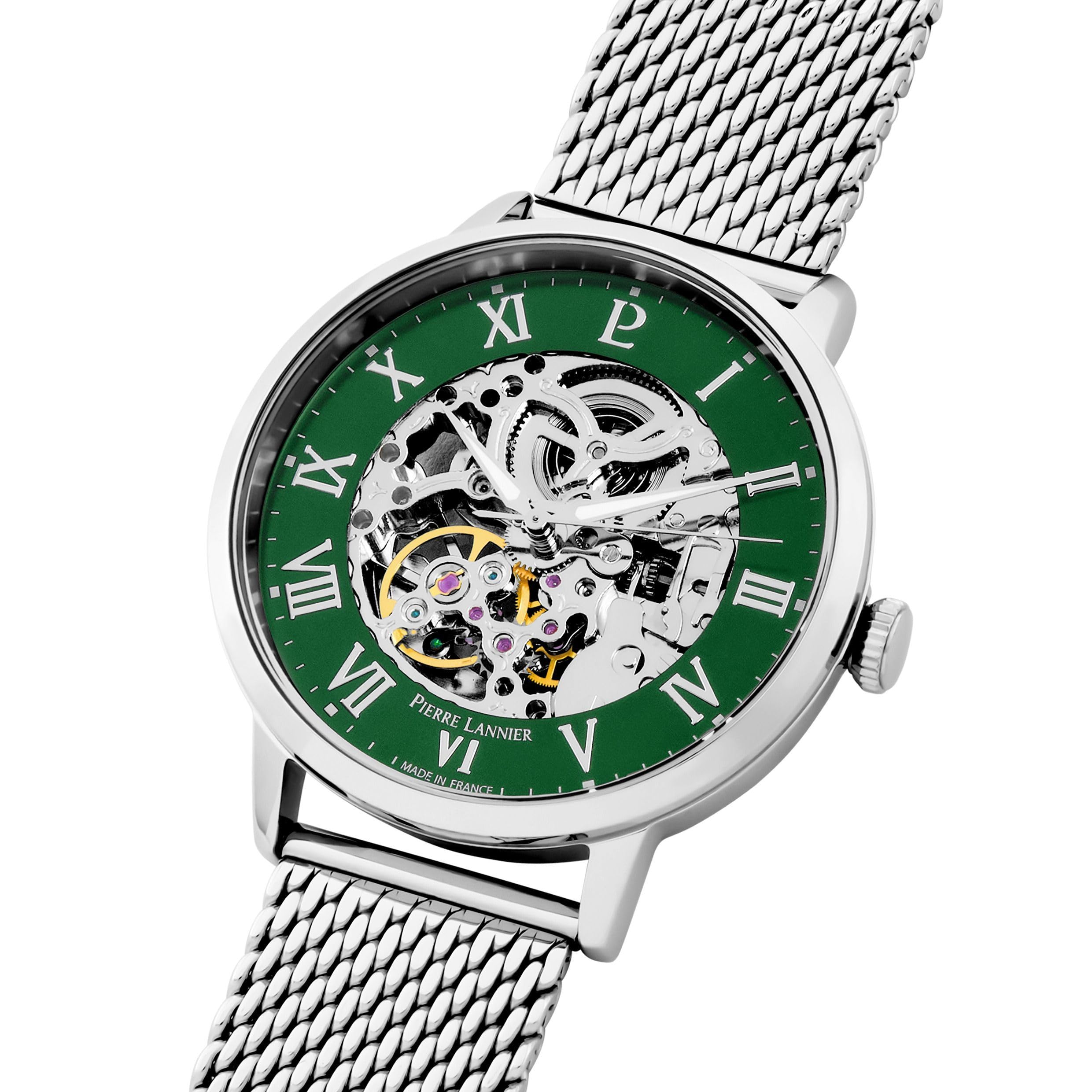 pierre-lannier-automatic-montre-automatique-42-mm-acier-inoxydable image 3