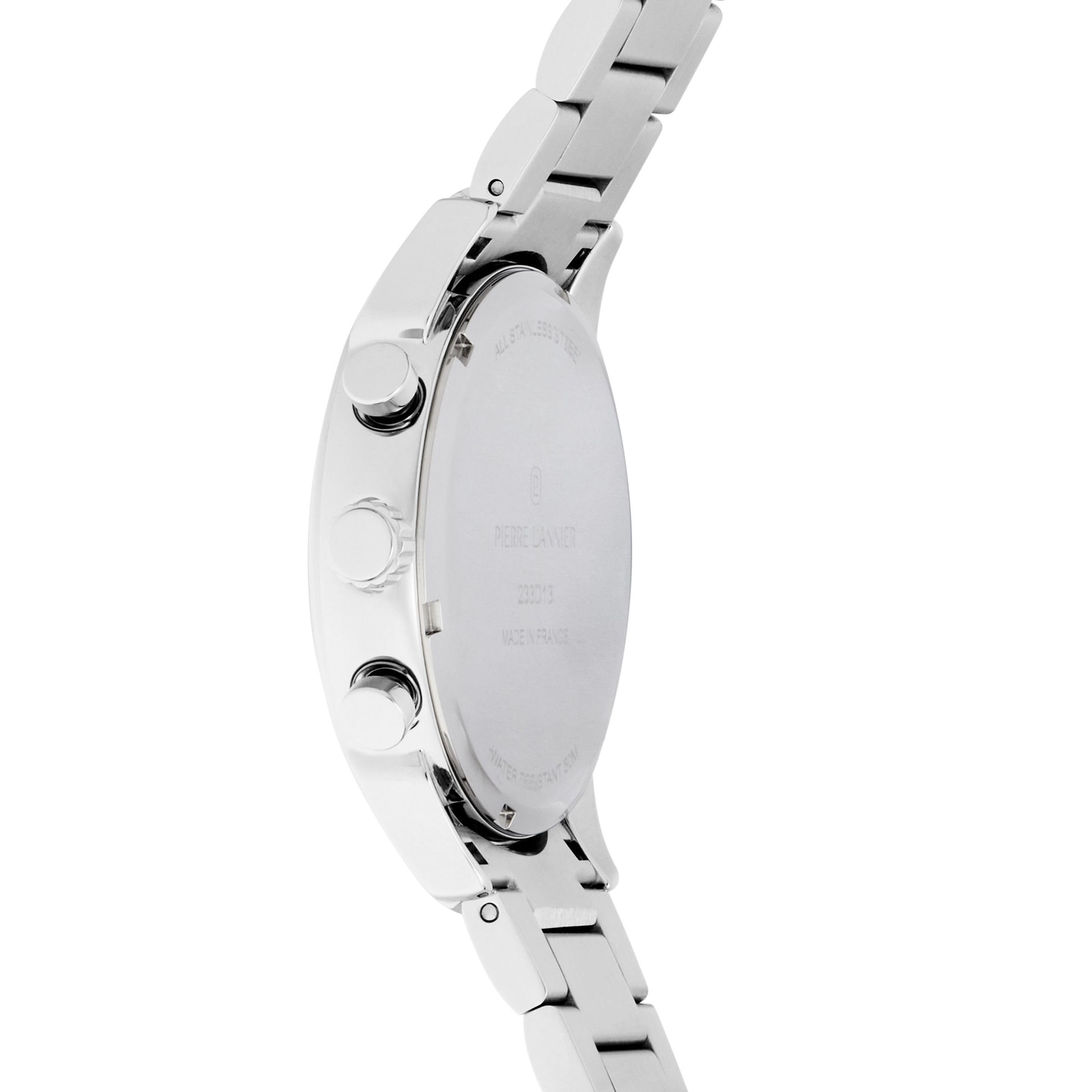 pierre-lannier-monarck-chronographe-quartz-acier-inoxydable-43-mm-5-atm image 2