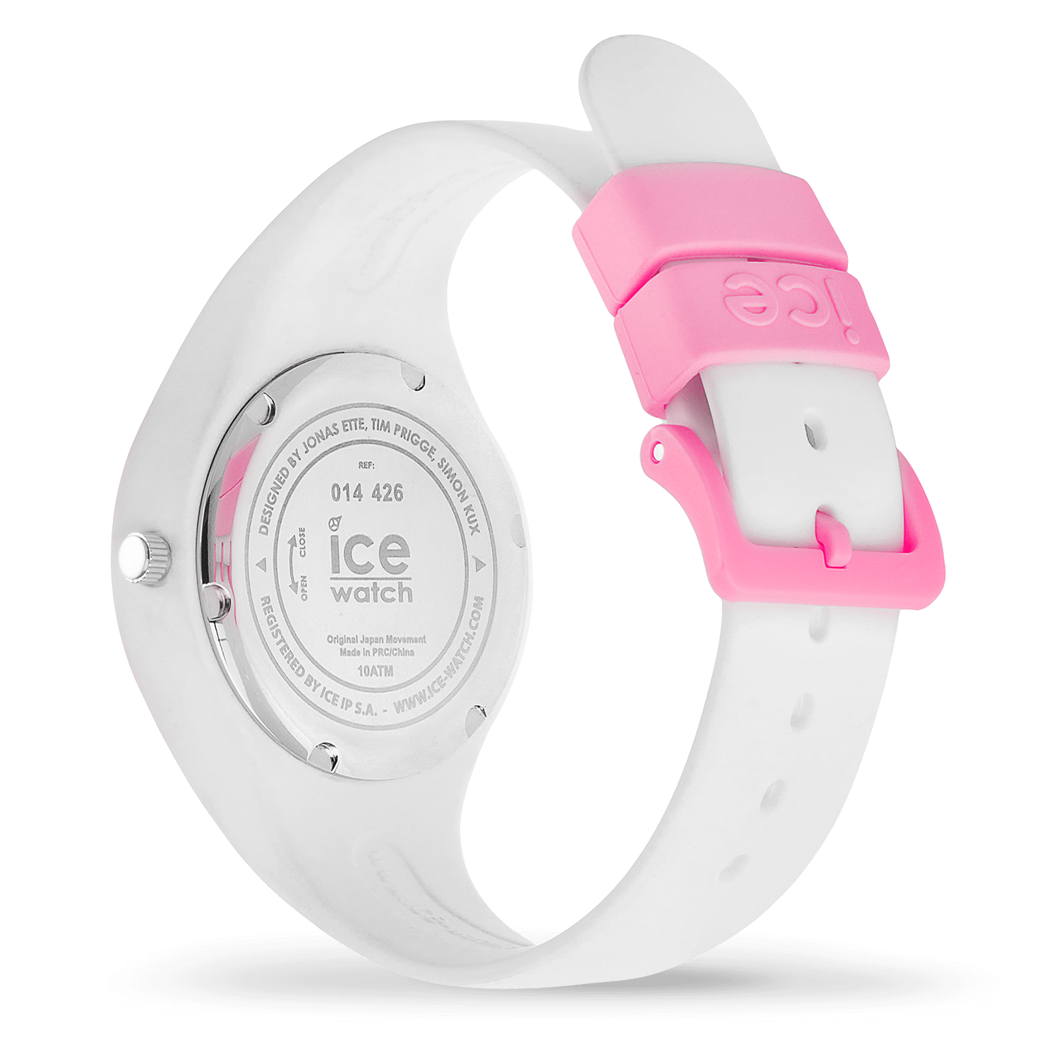 ice-watch-ice-ola-kids-candy-white-montre-enfant-fille-silicone-blanc-rose-bonbo image 4