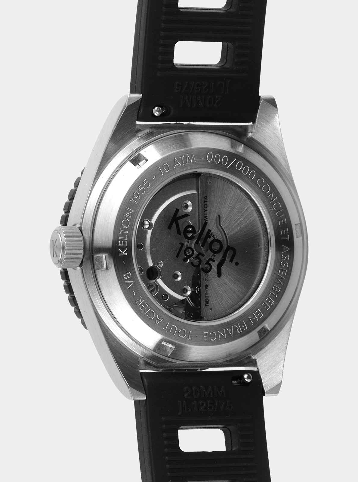 kelton-1955-10-atm-ii-montre-acier-bross-bracelet-isofrane-fkm image 6